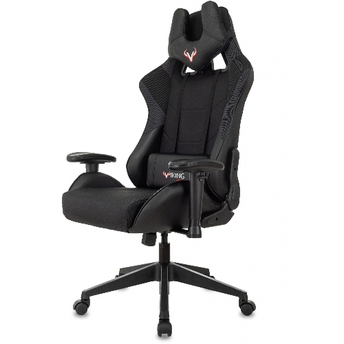 Кресло Бюрократ VIKING 4 AERO BLACK EDITION черный, экокожа, 120 кг, механизм качания