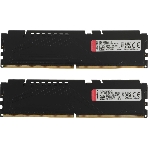 Оперативная память Kingston Fury Beast, DDR5, 32Gb (2x16Gb), 6400MHz, CL32, DIMM, с радиатором, черный