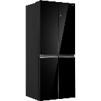 Холодильник Maunfeld MFF192NFB01 Inverter черный стекло трехкамерный 334/184л морозилка снизу, No Frost, Side by Side