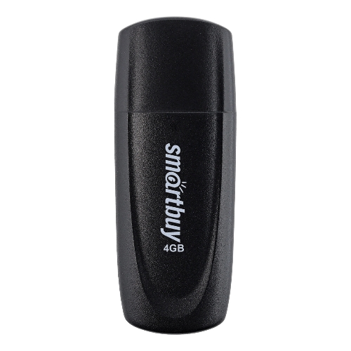 Флешка USB Smartbuy Scout Black (SB004Gb2SCK), 4Gb, USB 2.0, R/W 10/7, черный