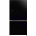 Холодильник Hitachi R-WB720PUC1 GCK черный трехкамерный 357/103л морозилка снизу, No Frost, Side by Side