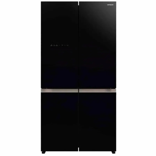 Холодильник Hitachi R-WB720PUC1 GCK черный трехкамерный 357/103л морозилка снизу, No Frost, Side by Side