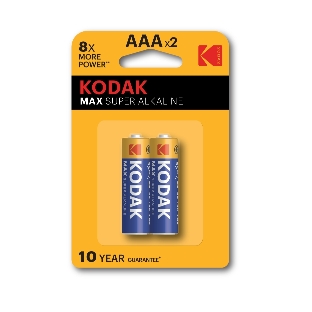 Батарейки Kodak LR03-2BL MAX SUPER Alkaline K3A-2 (20/100/19800)