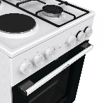 Плита комбинированная Gorenje GK5A12WG белый, конфорок 2 газовых и 2 электрических, духовка 68 л, 50 см x 85 см x 59.4 см