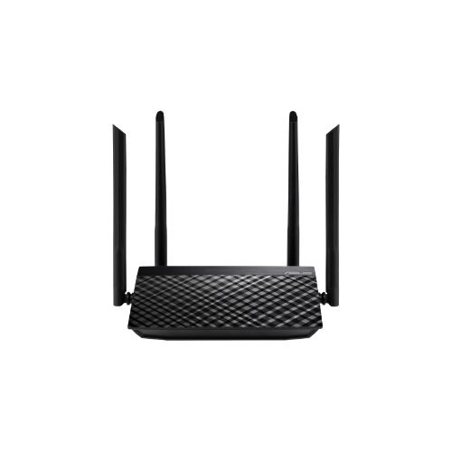 Маршрутизатор беспроводной Asus RT-AC1200 10/100BASE-TX черный (Dual Band)
