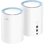 Бесшовный Mesh роутер Cudy M1200 (M1200 2-PACK) AC1200 Wi-Fi белый (упак.:2шт)