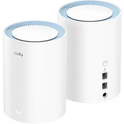 Бесшовный Mesh роутер Cudy M1200 (M1200 2-PACK) AC1200 Wi-Fi белый (упак.:2шт)