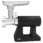 Мясорубка электрическая BBK MG3000 черный, 2500 Вт, 2.5 кг/мин, реверс, защита от перегрузки, металлический лоток, насадки - 7