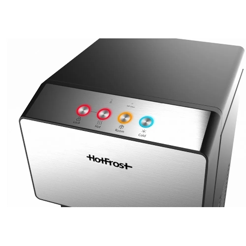 Кулер для воды Hotfrost V450ASM, нижняя загрузка, нагрев 90 °С, охлаждение 10 °С, черный/серебристый