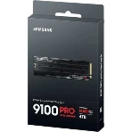 Накопитель SSD 4Tb Samsung 9100 PRO, M.2, PCI-E 5.0 x4, TLC 3D NAND R/W - 14800/13400 Mb/s с радиатором