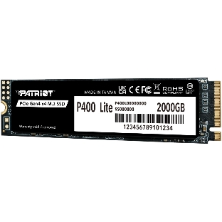 Накопитель SSD Patriot PCIe 4.0 x4 2Tb P400LP2KGM28H P400 Lite M.2 2280