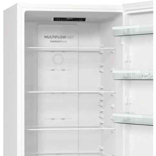 Холодильник Gorenje NRK6201PW4 белый двухкамерный 235/96л морозилка снизу, No Frost