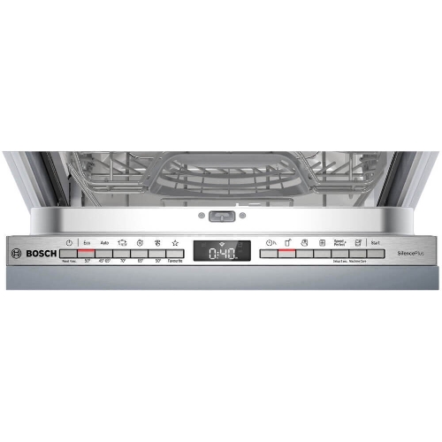 Встраиваемая посудомоечная машина Bosch SPV4EMX10E, серебристый, 44.8 см, 10 компл., 44 дБ, класс C