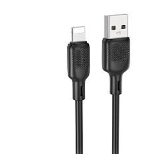 Кабель BOROFONE (6941991115530) BX113i 3m USB 2.4A для Lightning - 3м, черный