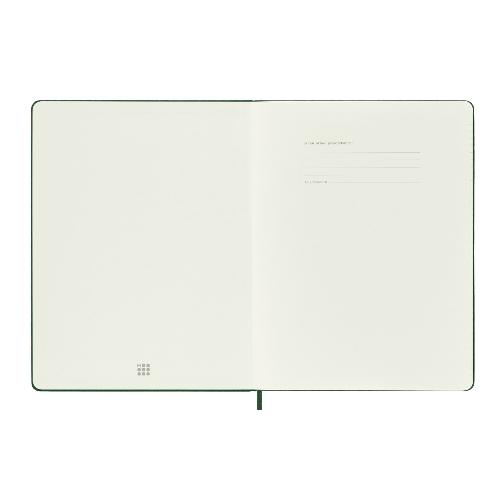 Блокнот MOLESKINE Classic, 192стр, в клеточку, твердая обложка, зеленый qp091k15