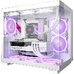 Компьютерный корпус без блока питания Case PCCooler C3T500 ARGB WH, Midi-Tower, TG, 6x120мм ARGB, 1xUSB-C 3.1 + 2xUSB-A 3.0, ATX, mATX, mITX белый