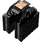 Кулер для процессора PCCooler RT620 BK (250W, 4-pin PWM, 157mm, Al/Cu, 6x6mm, 2x120mm, 73.32CFM, 34.9dBA, 2200RPM, S: 1851/1700/1200/115X, AM5/AM4, black)