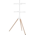 Подставка для телевизора Cactus CS-ST1246WTBCH белый/береза, 45
