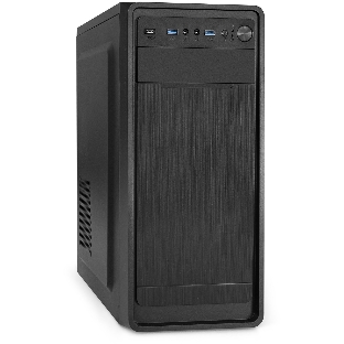 Компьютерный корпус Miditower ExeGate XP-332UC-UNS400 (ATX, БП UNS400 с вент. 12см, 2хUSB 3.0/1хTypeC, аудио, черный)