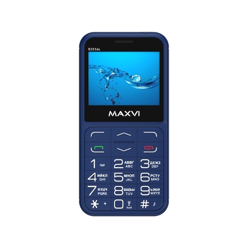 Мобильный телефон Maxvi B231ds синий