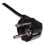 Шнур питания Lanmaster LAN-PP13/SHA-0.5-BK C13-Schuko проводник.:3x0.75мм2 0.5м 220В 10А (упак.:1шт) черный