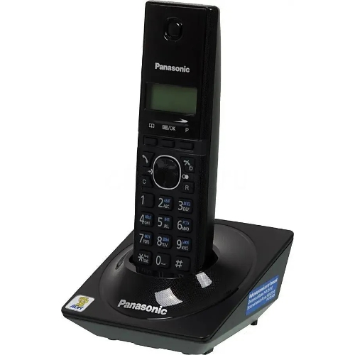 Телефон беспроводной (DECT) Panasonic KX-TG1711RUB черный АОН, Caller ID,12 мелодий звонка,подсветка дисплея,поиск трубки