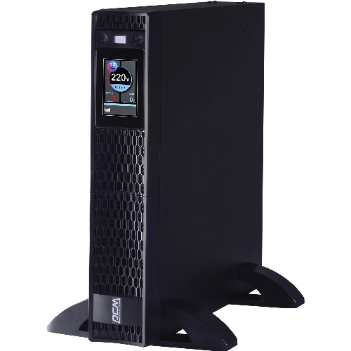 Источник бесперебойного питания Powercom Next, On-Line, 1000VA/1000W, Rack/Tower, 8*IEC320-C13, LCD, Serial+USB, SmartSlot, подкл. доп. Бат.