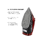 Утюг Atlanta ATH-5579 черный/красный, 2800 Вт, 38 г/мин, 94 г/мин, 340 мл