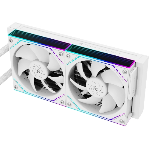 Система жидкостного охлаждения Thermalright Core Matrix 240 Vision (240мм, LED, White, ARGB/Fans: 2x120мм, 68.9CFM, 28.2dBA, 2000RPM/Pump height 64.4мм, Rad thickness 27мм/S: 1700, 1200, 1851, 115X, AM5, AM4)