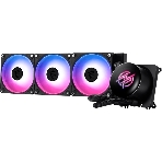 Система жидкостного охлаждения/ Water Cooling System MSI MPG CORELIQUID P13 360 (300W, 360мм, LED, Black, ARGB/ Fans: 3x120мм, 64.89CFM, 2050RPM/ Pump 20dBA, 3400RPM, Rad thickness 27мм/ S: 1851, 1700, AM5, AM4)