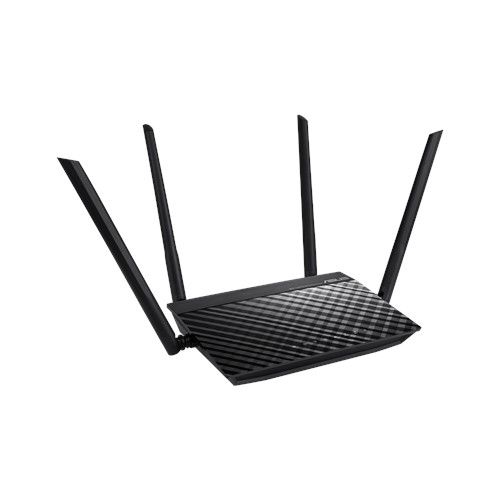 Маршрутизатор беспроводной Asus RT-AC1200 10/100BASE-TX черный (Dual Band)