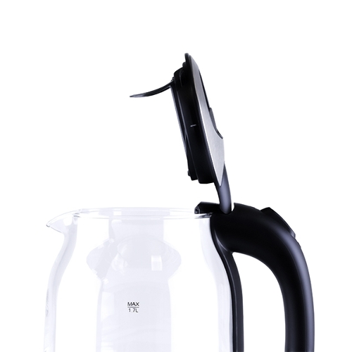 Чайник электрический BQ KT1833G черный/стальной, 2200 Вт, 1.7 л