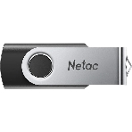 Флешка USB Netac U505 (NT03U505N-032G-32BK), 32Gb, USB 3.0, R/W 110/45, черный/серебристый