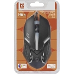 Мышь проводная Defender Hit MB-550 черный, 1600 dpi, USB, кнопки - 4