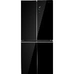 Холодильник Maunfeld MFF192NFB01 Inverter черный стекло трехкамерный 334/184л морозилка снизу, No Frost, Side by Side
