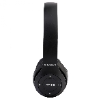 Беспроводные/проводные наушники Ergolux ELX-BTHP01-C02 черный, накладные, Bluetooth 5.0 + проводной, складная конструкция, до 6 ч