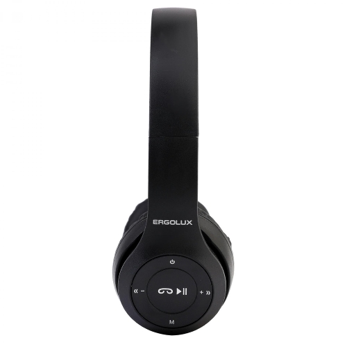 Беспроводные/проводные наушники Ergolux ELX-BTHP01-C02 черный, накладные, Bluetooth 5.0 + проводной, складная конструкция, до 6 ч