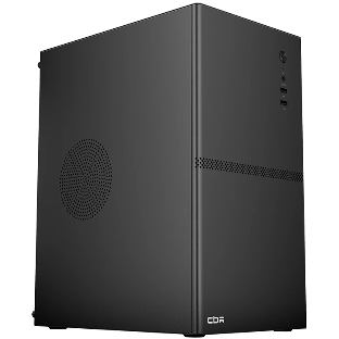 Компьютерный корпус CBR mATX Minitower V861, без БП, 2хUSB 2.0, HD Audio+Mic, черный PCC-MATX-V861-WPSU