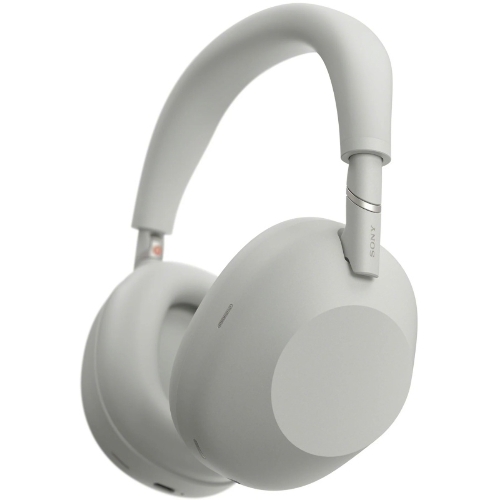 Беспроводные/проводные наушники Sony WH-1000XM6 серебро, полноразмерные, Bluetooth + проводной, адаптивное активное шумоподавление, до 40 ч