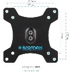 Кронштейн Kromax OFFICE-20 черный, 1 шт/уп. Кр. алюм. настол. для мон. 17