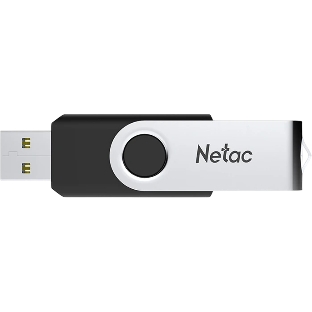 Флешка USB Netac U505 (NT03U505N-032G-32BK), 32Gb, USB 3.0, R/W 110/45, черный/серебристый