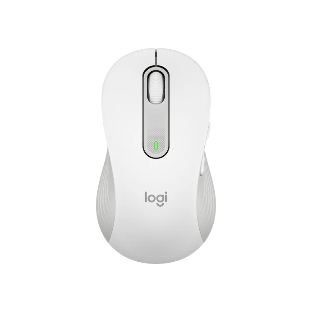 Мышь беспроводная Logitech Signature M650 L белый, 4000 dpi, радиоканал, Bluetooth, USB, кнопки - 5