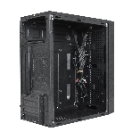Компьютерный корпус Minitower ExeGate mEVO-9301-NPX400 (mATX, БП 400NPX с вент. 12см, с окном, 2хUSB+1хUSB 3.0, HD аудио, черный, с RGb подсветкой)