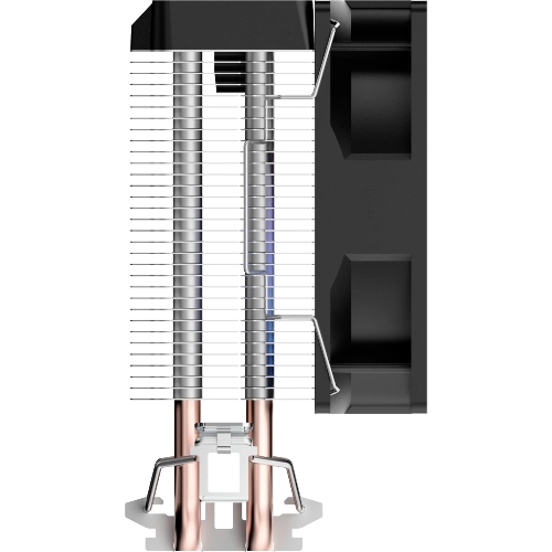 Кулер для процессора Ocypus Gamma A20 BK ARGB, 92mm FARGB FAN, Top FARGB Panel, 2 HEAT PIPES, 3-PIN, 1900 RPM, 21DBA, HYDRO BEARING, LGA115X/1200/1700/18XX, AM4/AM5
