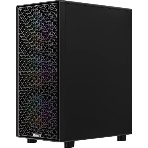 Компьютерный корпус Formula V Line MANA Dynamic Black AR, ATX, TYPE-C*1, USB3.0*2, FRONT 3x120мм ARGB, REAR 1x120мм ARGB