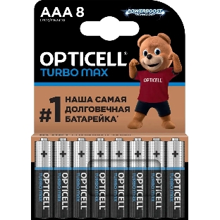 Батарея Opticell Turbo MAX LR03 AAA (8шт) блистер