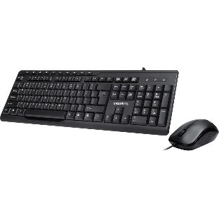 Комплект клавиатура+мышь Gigabyte GK-KM6300 проводной, USB, 1000 DPI, чёрный