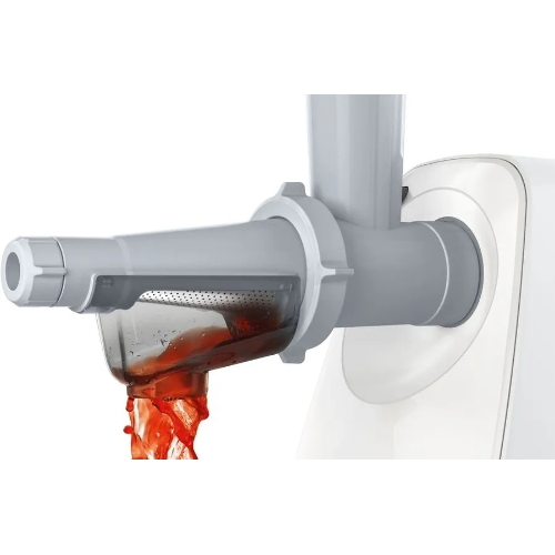 Мясорубка электрическая Bosch MFW2515W белый, 1500 Вт, 1.7 кг/мин, защита от перегрузки, насадки - 4