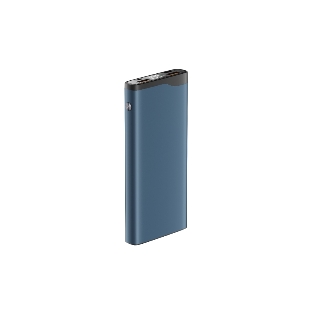 Портативный аккумулятор OLMIO QL-10, 10000mAh, 22.5W, QuickCharge3.0/PowerDelivery, LCD, голубой