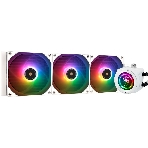 Система жидкостного охлаждения Thermalright Core Vision 360 (360mm, LED, White, ARGB/Fans: 3x120mm, 72.37CFM, 27.7dBA, 2000RPM/Pump height 66mm, Rad thickness 27mm/S: 1700, 1200, 1851, 115X, 2011, 2066, AM5, AM4)